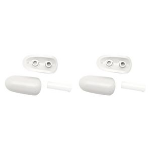 Juego de repuesto de parachoques para asiento, 12 cm de longitud, color blanco, para accesorios de baño - Product Image 1