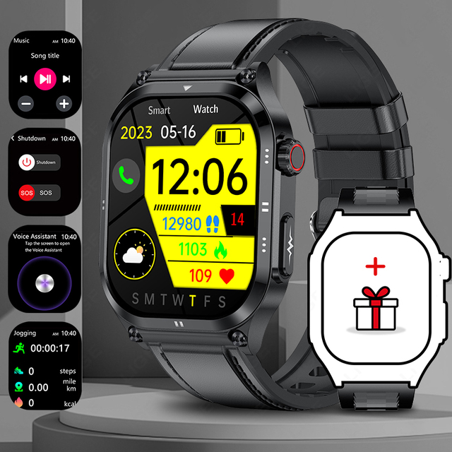Lige BWET281 ET281 AMOLED Smart Watch Touch Screen Men ECG Health Monitor Wireless Call Women Sports Fitness Tracker Smartwatch