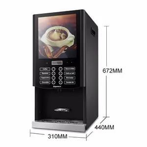 Máquina Expendedora de café instantáneo Sapoe 8 Selection, máquina de café comercial completamente automática para Hotel