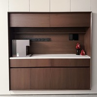 Buffet moderne en bois, armoire de rangement facile à assembler, meuble de cuisine, console de salon, mobilier de maison fabriqué en Chine