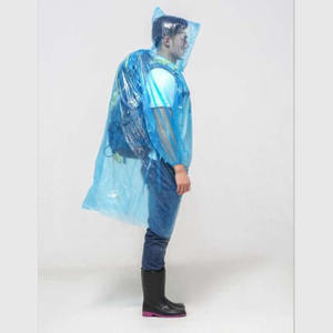 Poncho de pluie pour femme Yokoo, imperméable, avec capuche, en PE, décontracté, toutes saisons, protection complète des manches - Product Image 2