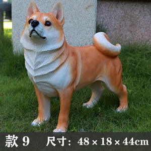 2022 venta al por mayor animal jardín decorativo resina perro escultura diseño personalizado poliresina <span class=keywords><strong>Shiba</strong></span> <span class=keywords><strong>Inu</strong></span> perro <span class=keywords><strong>estatua</strong></span> - Product Image 5
