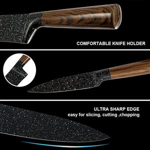Wholesale Chef <b>Knife</b> Set <b>Knife</b> Set <b>Kitchen</b> Stainless Steel <b>Kitchen</b> <b>Knife</b> with Block <b>Kitchen</b> Items for the Home - Product Image 4