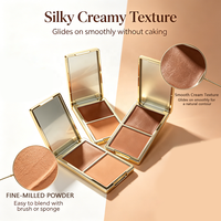 OEM Duo Bronzer Tan Langdurige Poeder Crème Bronzer Palette Private Label Vegan Blush Custom Blush Gezichtsmake-up Contour Palette