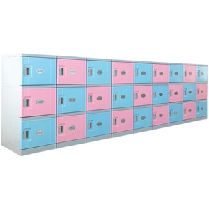 Casier scolaire en plastique ABS, armoire de rangement pour élèves, salle de classe, maternelle, avec portes individuelles verrouillables, antistatique, 12 portes coulissantes - Product Image 3