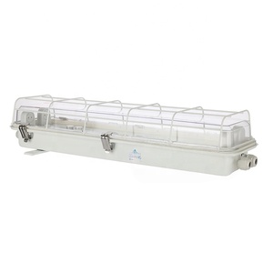 Lámpara Colgante <span class=keywords><strong>Fluorescente</strong></span> Marina Impermeable Haixing Profesional 2x20W JCY22-2 JCY42-2 con Protector 6500K IP56 - Product Image 1
