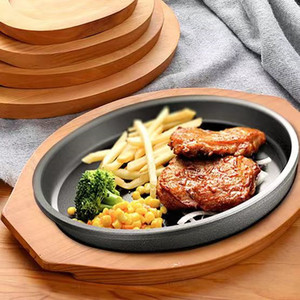 Plateaux de service en bois massif, coussin isolant thermique pour hôtel, café, thé, boissons - Product Image 3
