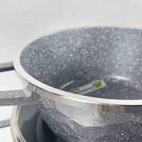 Ensemble de casseroles et poêles en métal moderne de haute qualité, 14 pièces, avec revêtement antiadhésif, compatible induction, respectueux de l'environnement