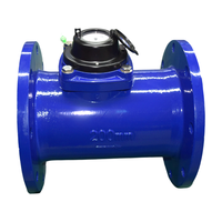 Large Diameter Woltmann Digital Water Meter IP68 OEM Low Pressure Loss Flow Meter for Farm Industrial Water Pipeline Monitoring