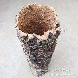 ท่อเปลือกแชมเปญโปรตุเกสธรรมชาติเป็นมิตรต่อสิ่งแวดล้อมสำหรับสัตว์เลี้ยงปีนเขาหลุมหนีออกจากบ้านในป่าฝนตกแต่งพื้นหลังของถัง - Product Image 5