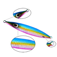 TG Ventes Flash 150g-320g Leurre de pêche jigging en métal et plomb, appât vertical lumineux à action lente pour la pêche en mer depuis bateau, sans hameçons