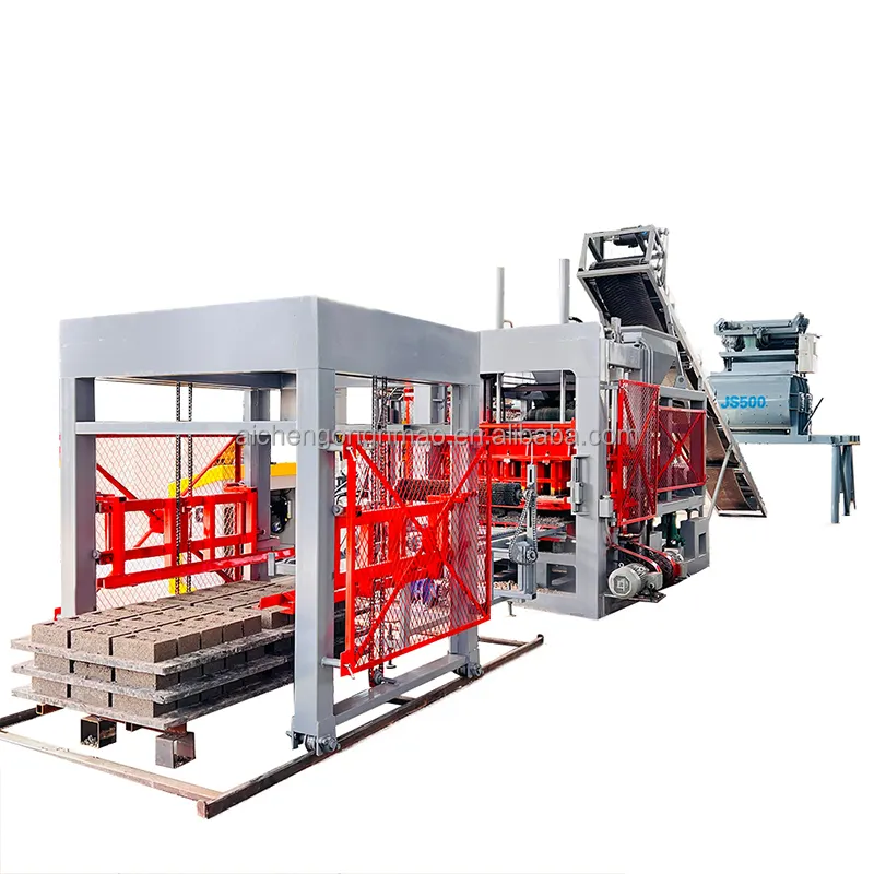 Ligne de production de briques Aichen QT8-15 Design Machine à blocs de béton République dominicaine Allemagne Ciment Produits pakistanais automatiques