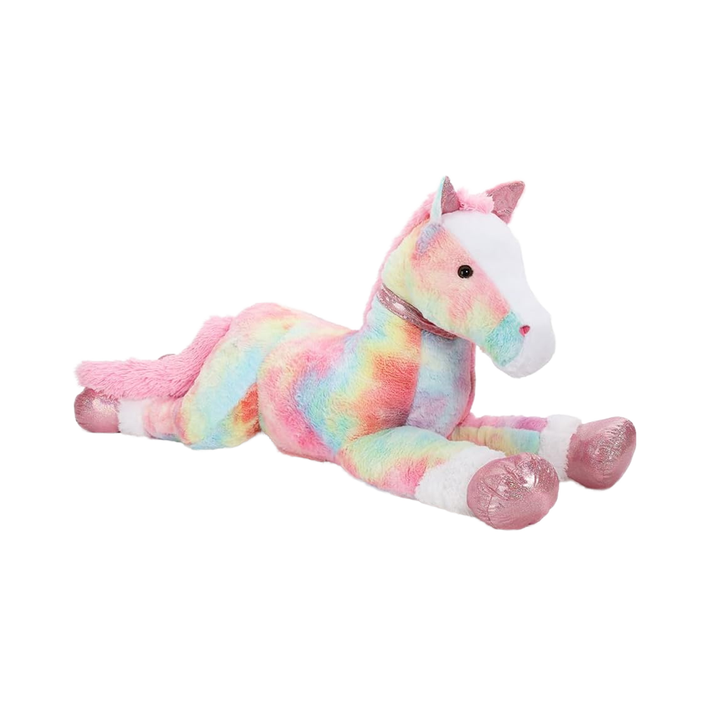 Morismos Large Pink Pony Stuffed Animal 35 Inch Plush