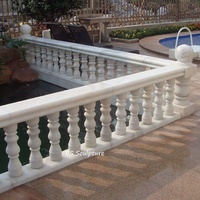 Bascule en pierre moderne pour jardin, balustrade décorative d'escalier, balustrade en marbre, colonnes, balustrade