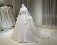 Nouvelle Robe de Mariée Sirène en Dentelle Grande Taille Style Été, Manches Longues, Blanc Pur, Longueur Ras du Sol TNBPno44