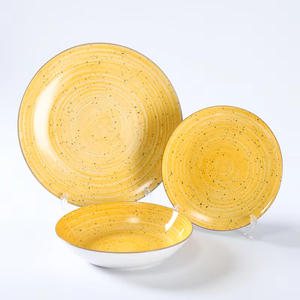 <span class=keywords><strong>Service</strong></span> de table <span class=keywords><strong>en</strong></span> <span class=keywords><strong>porcelaine</strong></span> jaune mouchetée 12 pièces – Assiettes et bols imprimés par tampographie – Vaisselle <span class=keywords><strong>en</strong></span> céramique pour 4 personnes – Vente <span class=keywords><strong>en</strong></span> gros - Product Image 1