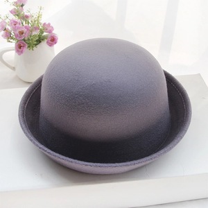 Topi Pantai Musim Panas Anak, Topi Bulat, Pelindung Matahari, Topi Bowler, Warna Solid, Pinggiran Lipat, Topi Bucket Wol Felt, Hadiah Promosi - Product Image 6