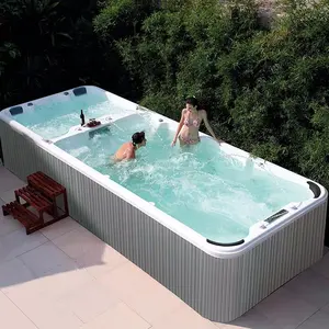 CBMmart Family Massage Function Swim Spas Whirlpools Outdoor Spa Pool with TV Speaker