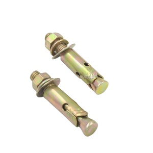 Kit de construction industrielle de haute qualité, ancrage <span class=keywords><strong>poteau</strong></span>/mur, écrou à manchon à tête hexagonale 3/8*70, galvanisé, revêtement TiCN, Fuao - Product Image 2