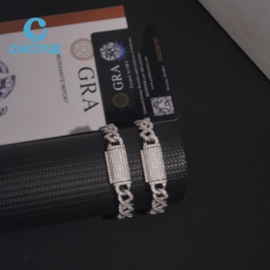 ลดราคาพิเศษ สร้อยคอเงินแท้ S925 ลาย Cuban Link Infinity ขนาด 10 มม. ประดับเพชร Moissanite สไตล์ฮิปฮอป เครื่องประดับคุณภาพสูง สร้อยคอผู้ชาย ผ่านการทดสอบเพชร GRA - Product Image 3
