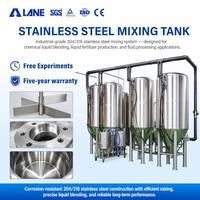 Cuve de mélange à agitation en acier inoxydable résistante aux produits chimiques LANE, équipement de réaction et de mélange pour engrais liquides