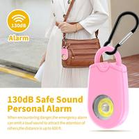 Hot Sale 125dB Waterproof IP64 ABS Keychain Personal Alarm Security Self-Defense with SOS LED Light for Women's Safety