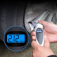 Manomètre numérique pour pneus de voiture en gros, 0-150 PSI, 4 modes de commutation d'unité (PSI/KPA/KG/Bar) avec arrêt automatique