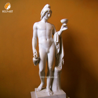 Estatua de Mármol de Antonio Canova de París, Tamaño Real, Tallada a Mano, Figura Clásica Griega/Romana, MILY