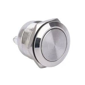 Stainless Steel Waterproof Push Button 1NO Switch Momomtary Function Hotselling OEM Made In China 22mm IP65 IK08