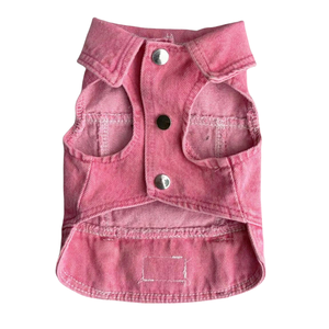 İlkbahar Yaz Köpek Denim Yeleği Kolsuz Köpek Ceketi Küçük Köpekler İçin Şık Köpek Kıyafeti - Product Image 1