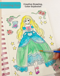 メーカーの新作、創造的で楽しい、環境に優しい、多機能な子供向けDIYお絵かきブック、リラックスのためのステッカーブック。 - Product Image 4