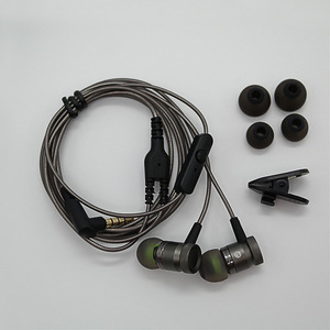 Metal <b>Wired</b> In Ear Headphones 3.5mm With Mic And Remote Control For Mobile Phone Use - Product Image 1