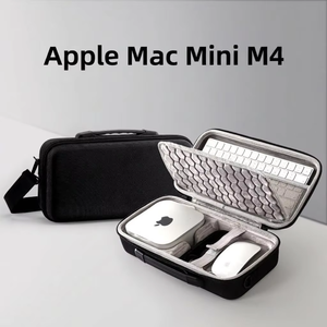 Estuche de Almacenamiento Impermeable de EVA Oxford para Teclado, Ratón y Magic <span class=keywords><strong>Trackpad</strong></span> de <span class=keywords><strong>Apple</strong></span> Mac Mini M4 - Estuche de Viaje Gris Oscuro - Product Image 2