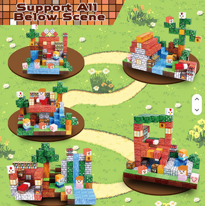 Set de Bloques de Construcción Magnéticos Personalizados, Granja en Cubos, Animales de Granja en 3D, Juguete Educativo STEM de Ensamblaje para Niños, Paisaje DIY - Product Image 2