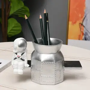 Porte-crayon d'astronaute en résine, 1 pièce, Design Unique, école à domicile, mignon, porte-stylo fantaisie amusant, cadeau pour enfant