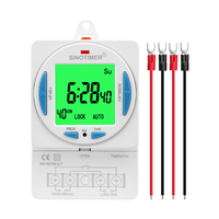 Temporizador de campana programable de 7 días de servicio pesado TM6337 40 ON/OFF, 30A, 85-265VAC pantalla LCD retroiluminación de 5 colores para fábrica escolar