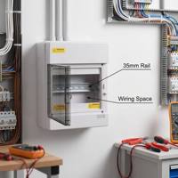 Boîtier de distribution extérieur IP65 pour disjoncteur, boîtier de distribution étanche MPD, interrupteur à air, coffrets électriques étanches à montage apparent