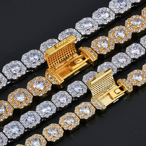 Collares de Joyería de Moda para Hombre, Estilo Hip Hop, de Alta Gama, con Moissanita y Zirconia Cúbica (CZ) con incrustaciones, Cadena Cubana tipo Tenis, Antideslustre, Venta al por Mayor - Product Image 4