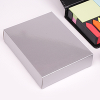 Boîte à mémos en cuir PU pour la marque d'entreprise, porte-bloc-notes avec impression de calendrier sur le couvercle intérieur