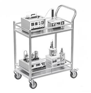Xe đẩy bằng thép không gỉ 304/316 dùng cho bệnh viện, phòng thí nghiệm và nha khoa - Product Image 1