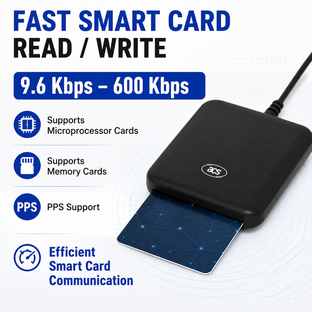 ACR39U-U1 USB Type a Smart Card Reader PC/SC CCID ISO 7816 Contact Card Reader for E-Government E-Banking