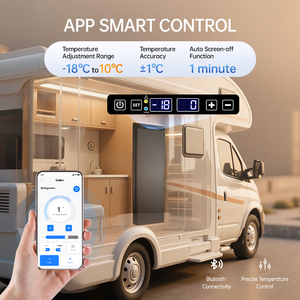 Refrigerador con Compresor de 114L con Certificación CE, DC 12V 24V, Refrigerador y Congelador Integrado para <span class=keywords><strong>Autocaravanas</strong></span> Europeas - Product Image 3
