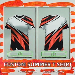 <b>Polyester</b> Sublimated Vintage Letter Blank <b>T</b> <b>Shirt</b> Slim Fit Men Short Sleeve Lightweight for Summer Outdoor - Product Image 2