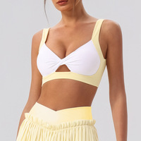 Ensemble deux pièces jupe de tennis et soutien-gorge de sport dos nu pour femme, personnalisable avec logo, idéal pour l'entraînement et la vente en gros