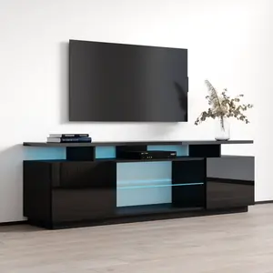 Mueble de TV moderno, soporte de TV de estilo moderno, nuevo diseño, centro de entretenimiento de madera