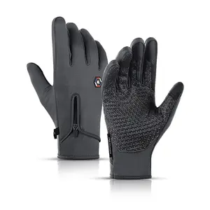 Поставщик осенне-зимние уличные теплые перчатки для велоспорта водонепроницаемый сенсорный экран анти-потерянный