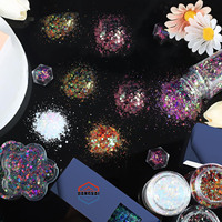 Paillettes Chunky Effet Caméléon Couleurs Opale Magiques Changeantes pour Résine Époxy, Ongles, Slime, Coques de Téléphone, Décoration de Fête, Fabrication de Bijoux
