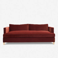 Sofá Seccional Modular Reclinable Geju de Tela, Estilo Retro Americano Moderno, 3 Plazas, Esponja, Acero Inoxidable, Ideal para Apartamentos Pequeños