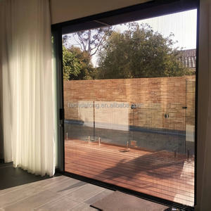 Puerta <span class=keywords><strong>mosquitera</strong></span> retráctil de diseño moderno para USO HOTELERO con seguridad de bloqueo para niños hecha de red de poliéster duradera para familias - Product Image 3