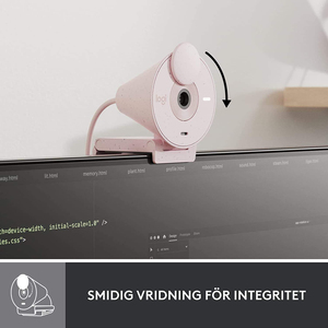 Cámara Web Logitech Brio 300 Full HD 1080p con Corrección Automática de Luz, Micrófono con Reducción de Ruido, USB C para Videoconferencias en Laptop y Computadora de Escritorio - Product Image 5